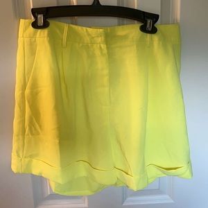 GLAM size large yellow shorts